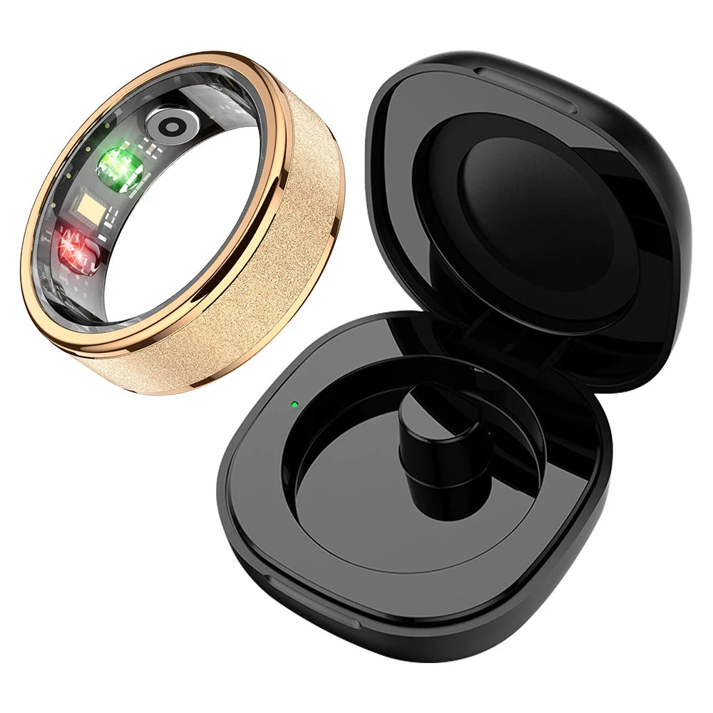 Smart Ring – Health &amp; Sleep Tracker with Charging Case, Waterproof, Multi-Sport Mode